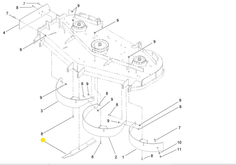 Toro OEM Recycler/Mulching Mower Blade 105-7777-03 for 60IN, Toro Grandstand and Z Master series Toro