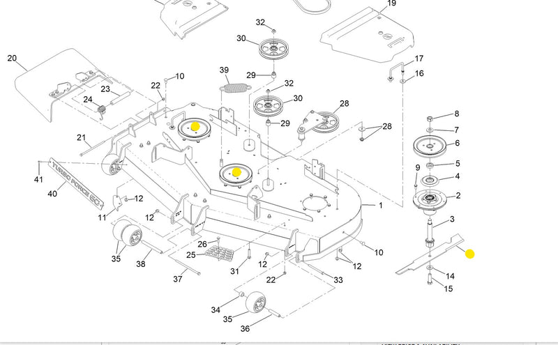 Toro OEM 133-2157 Atomic (Gator) Mower Deck Blades fits 60IN. Titan HD and Z Master 2000 (EXCEPTION OF MODEL 74145).