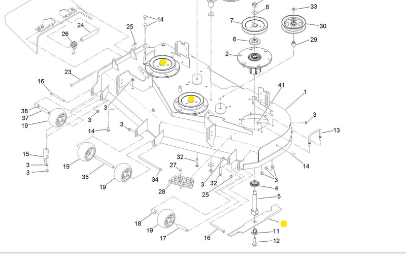 Toro OEM 140-4858 Atomic (Gator) Mower Deck Blades fits 52IN. Grandstand and Z Master series.