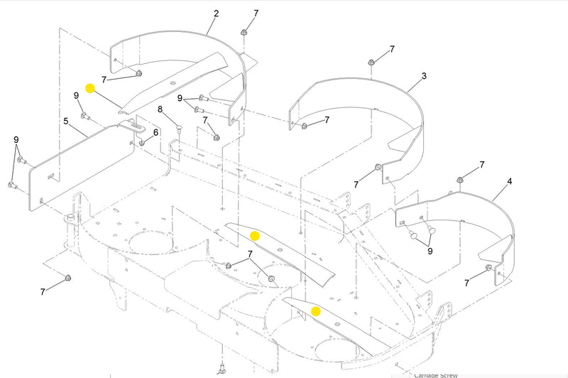 Toro OEM Recycler/Mulching Mower Blade 133-2162 fits 52" Titan HD and Z Master 2000 (EXCEPTION OF MODEL 74143).