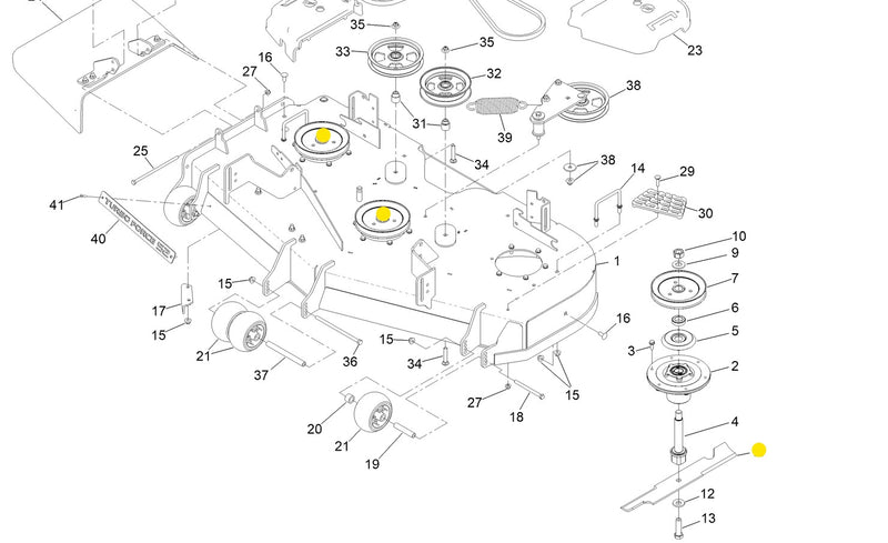 Toro OEM 133-2159 Atomic (Gator) Mower Deck Blades fits 52" Titan HD and Z Master 2000 (EXCEPTION OF MODEL 74143).