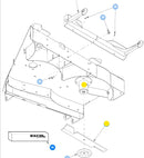 Hustler OEM 794867 Gator Mower Deck Blade Fits Hustler 72" Super Z, Super HD, and Super DZ Rear Discharge Models, and Super 104.