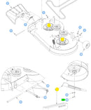 Hustler OEM 607281 MEDIUM-FLO Mower Deck Blades Fits 34" Dash, Dash XD and Surfer Pro.
