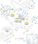 Hustler OEM 603995 MEDIUM-FLO Mower Deck Blades Fits 36" and 52" Raptor, Raptor SD, Raptor SDX, and 52" Super S.