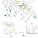 Hustler OEM 607558 Standard/LO-LIFT Mower Blade Fits 48" Dash, Dash XD, Raptor XD, Surfer PRO.