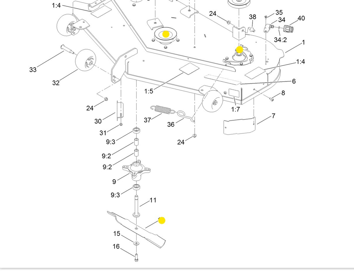 Pro-Parts Bremskabel 115-8437 Ersatz Für Toro 55,9 Cm Recycler Rasenmäher - Passend Für Modelle 20112, 20332, 20655 Uvm.