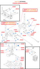 Hustler OEM 604296P Left-Side Steering Box (Left - Right as You Sit on the Operator Seat) Fits Super Z (2013 - 2017 Models), Super Z HD (2013 - 2017 Models), Diesel Z (All Models), Super 104 (2018 - 2022 Models).