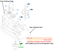 Hustler OEM Heavy-Duty 607408P Spindle Assembly (Reverse or Left-Hand) Fits 2011 - Current Super Z, Super Z HD, Diesel Z, Super 104 and Super 88 Models (Rear Discharge Models Only).