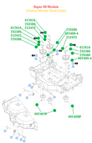 Hustler OEM 602745 Spindle Ass. Drive Pulley (7 in.) Fits Hustler 2023 - Current (72" X-ONE, 60" X-RIDE) Side Discharge; 2011 - Current (60" Super Z, Super Z HD) Side and Rear Disch.; All Models (Super SF, Super 88); 2018 - 2024 (72" Diesel Z) Rear Disch.