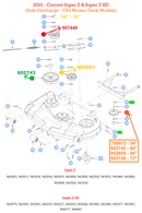 Hustler OEM 602821 Mower Deck 6" Flat Idler Pulley Fits All 2011 - Current X-ONE, Super Z, Super Z HD, Diesel Z (Side and Rear Discharge Models) - Super 104, Super 88 Models.