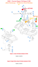 Hustler OEM 602821 Mower Deck 6" Flat Idler Pulley Fits All 2011 - Current X-ONE, Super Z, Super Z HD, Diesel Z (Side and Rear Discharge Models) - Super 104, Super 88 Models.