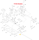 Toro OEM 145-6288 Mower Deck Pivot Pan Rod Fits Toro Current 42", 50", 54", 60" Timecutter Max Models - Current 48", 54", 60" TITAN Standard and MyRide Models with I-Beam Framing.