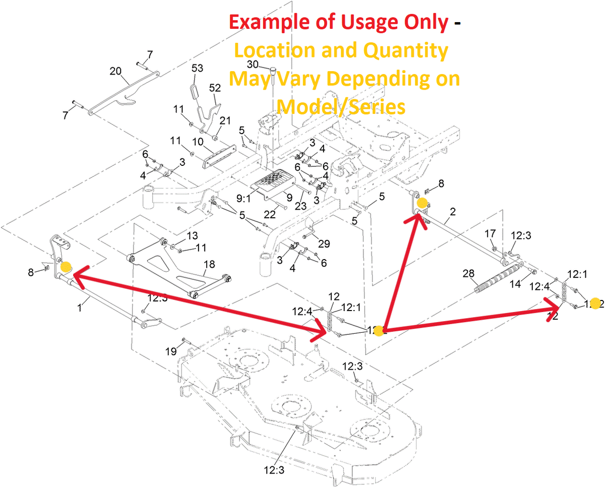 Toro OEM 130-0742 Mower Deck Lift Linkage Shoulder Bolt Fit Toro Timec Toro OEM 130-0742 Mower Deck Lift Linkage Shoulder Bolt Fit Toro Timec