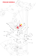 Toro OEM 138-7201 Step Spacer Fits Select Late Timecutter HD Models - Current/Late PROLINE Models - Current Grandstand Revolution Models.