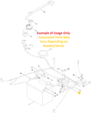 Toro OEM 119-8897 Red/Positive Battery Cable (8 Gauge Wire - 5/16" Eyelet/Bolt Whole - 1/4" Eyelet/Bolt Whole - Battery Post Cover) Fits Select Late Timecutter Models.