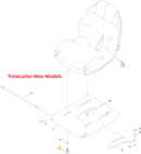 Toro OEM 139-2401 Threaded Knob Fits Late 42", 50", 60" Timecutter MX Models (Cast Aluminum Axle's) - Current 42", 50", 54", 60" Timecutter MAX Models - (Non - My-Ride Models).