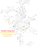 Toro OEM 139-2551 Anti Scalp Wheel Shoulder Bolt Fits Select Toro 42", 50" Timecutter ZS, MX, 4200, 5000, Standard, My-Ride Models (Cast-Aluminum Axle's) - 42", 54" Timecutter Battery Models (Cast-Aluminum Axle's).
