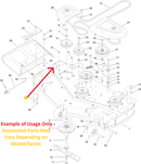 Toro OEM 117-7418-03 Discharge Baffle Fits Late 48" Timecutter HD Model - Late 48" Titan ZX, MX, X, XS 4800, Standard, MyRide Models (Tube Style Framing) - Current 48" TITAN Standard, MyRide (I-Beam Framing) - Late/Current 48" Proline Models.
