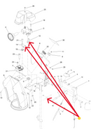Toro OEM 138-3673 Snowblower Chute Release Cable Fits Select Standard Power MAX Models (Metal Chute).