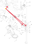 Toro OEM 121-6815 Snowblower Chute Release Cable Select Standard Power Max and Power Max HD Snowblower Models (Plastic Chute).