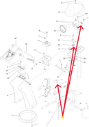 Toro OEM 105-9989 Snowblower Chute Release Cable Select Standard Power Max and Power Max HD Snowblower Models (Plastic Chute).