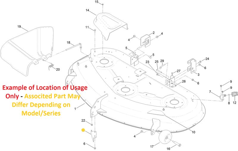 Toro OEM 112-3983-03 Discharge Baffle Fits Select Late Timecutter ZS,
