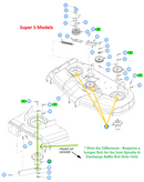 Hustler OEM Heavy-Duty Spindle Assembly 607407P Fits 2011 - Current X-ONE, X-RIDE, Super Z, Super Z HD, Diesel Z, Super 104, Super 88, Super SF and Super S Models.