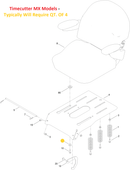 Toro OEM 1-603716 Flat Washer Fits Current Timecutter MAX, Late Timecutter MX, and Older Walkbehind Models.