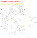 Toro OEM 138-7207 Flat Spacer/Hub Washer Fits Toro Select Timecutter ZS, MS, 4200, 5000, Standard, My-Ride, MAX, HD Models - Select Titan X, XS, 4800, 5400, 6000, Standard, My-Ride (Models With I-Beam and Models Tube Style Framing) - PROLINE Models.