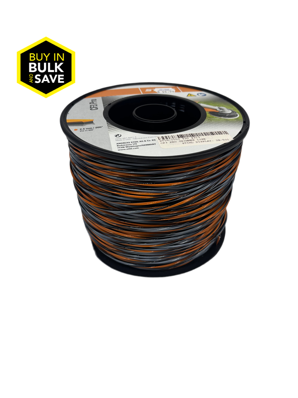 ネット　４，５ｍ×３，８ｍ Stihl .095 x 695' CF3 Pro Trimmer Line 3lb spool 0000 930 4313