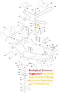 Toro OEM 138-7207 Flat Spacer/Hub Washer Fits Toro Select Timecutter ZS, MS, 4200, 5000, Standard, My-Ride, MAX, HD Models - Select Titan X, XS, 4800, 5400, 6000, Standard, My-Ride (Models With I-Beam and Models Tube Style Framing) - PROLINE Models.