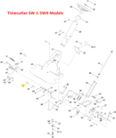 Toro OEM 136-7198 Flange Spacer Bolt Fits Quick Clear, Power Clear, Power TRX Snowblower Models - Timecutter and Titan My Ride Models - TX Models.