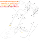 Toro OEM 117-5976 Handle/Steering Knob and More Fits a Wide Range of Equipment (5/16 Standard, Female/Nut)