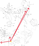 Toro OEM 130-9614 Snowblower Chute Release Cable Fits Select SnowMaster, Snow MAX, Snowthrower Models (Plastic Chute).