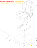 Toro OEM 161-4452 Mower Seat Lanyard Cable Fits Current Timecutter Max Standard Models - Current Titan Standard Models (With I-Beam Framing).