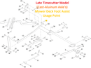 Toro OEM 140-2093 Foot Assist Lift Linkage Spacer Fits Toro Select Late Model Timecutters (Cast Aluminum Axle's) - Current Timecutter Max Models - Current Titan and Titan MAX Models (I-Beam Framing).