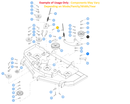 Hustler OEM 784199 UHMW Low Profile Screw (5/16 - 1.25 - 18) Fits Select X-ONE, Diesel Z (Rear Discharge), 2011 - Current Super Z, Super Z HD, Super 104, Super 88, ATZ Models (Rear Discharge Only) - Super S and Super SF Models (Side Discharge Only).