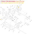 Toro OEM 140-2093 Foot Assist Lift Linkage Spacer Fits Toro Select Late Model Timecutters (Cast Aluminum Axle's) - Current Timecutter Max Models - Current Titan and Titan MAX Models (I-Beam Framing).
