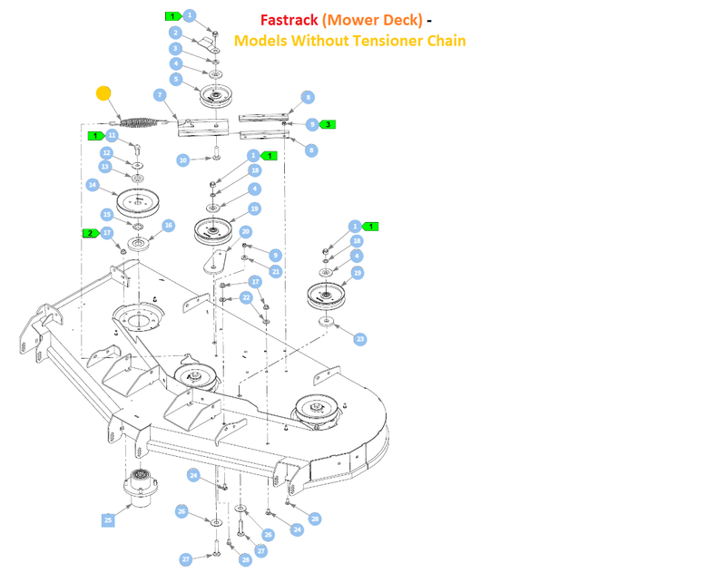Hustler OEM 781302 Tension/Return Spring Fits FasTrak, X-ONE, X-RIDE,