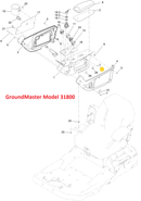 Toro OEM 139-2553 Hex Head Flange Bolt Fits Toro Select Late Timecutter HD Models - Power Broom Models.