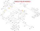 Toro OEM 138-7201 Step Spacer Fits Select Late Timecutter HD Models - Current/Late PROLINE Models - Current Grandstand Revolution Models.