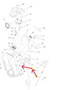Toro OEM 138-3672 Snowblower Chute Deflector Cable Fits Select E- Power MAX and Standard Power MAX Models (Metal Chute).
