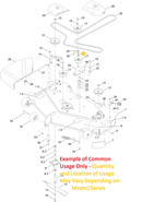 Toro OEM 138-7207 Flat Spacer/Hub Washer Fits Toro Select Timecutter ZS, MS, 4200, 5000, Standard, My-Ride, MAX, HD Models - Select Titan X, XS, 4800, 5400, 6000, Standard, My-Ride (Models With I-Beam and Models Tube Style Framing) - PROLINE Models.