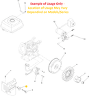 Toro OEM 121-0283 Ignition or Stop/Run Switch Fits Power Clear, E Power Clear, Snow Master, Snow Thrower, Snow Max, Power Max and Power TRX Snowblower Models.