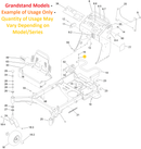 Toro OEM 107-3844 Contour Washer Fits a Wide Range of Toro Snowblower Models - Super Recycler Walk Behind Models - Grandstand Models.