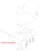 Toro OEM 139-2401 Threaded Knob Fits Late 42", 50", 60" Timecutter MX Models (Cast Aluminum Axle's) - Current 42", 50", 54", 60" Timecutter MAX Models - (Non - My-Ride Models).