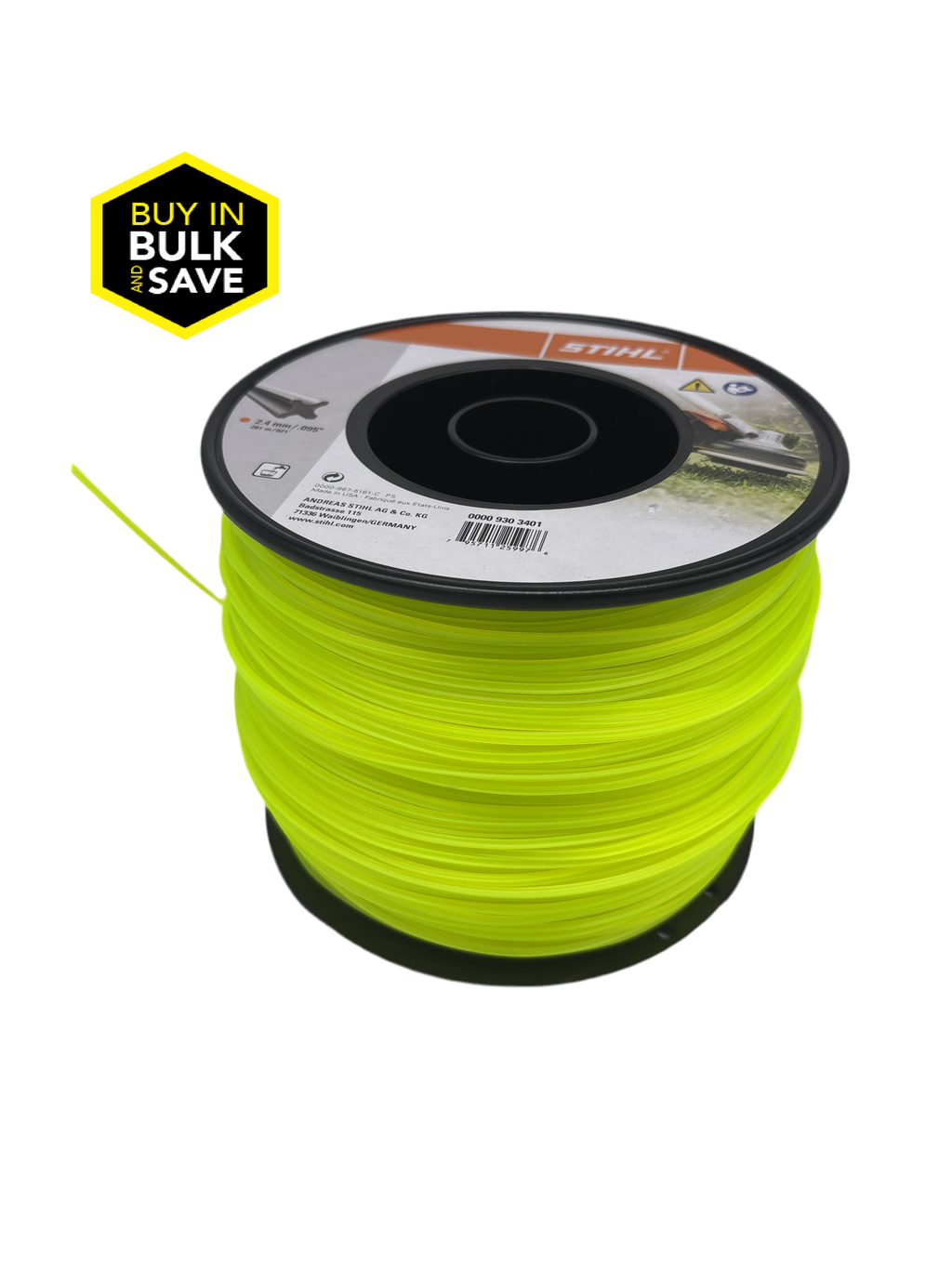 Stihl .095 x 984' X- Line Trimmer Line 3lb spool 0000 930 3401
