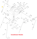 Toro OEM 115-5685 Auger/Rotor Cable Fits Select Power MAX and Power MAX HD Snowblower Models - Select Power Broom Models.