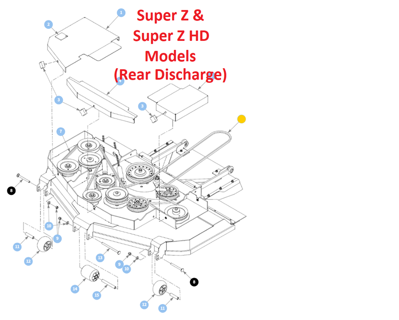 Hustler OEM 777185 Mower Deck Belt Fits Hustler 54