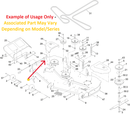 Toro OEM 119-3388-03 Discharge Baffle Fits Late 60" Timecutter MX, HD Model - Late 60" Titan ZX, MX, X, XS 6000, Standard, MyRide, MAX Models (Tube Style Framing) - Current 60" TITAN and TITAN MAX Standard, MyRide (I-Beam Framing) - 60" Proline Models.